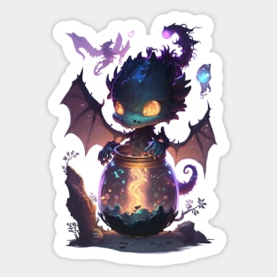 A Magical Dragon Sticker